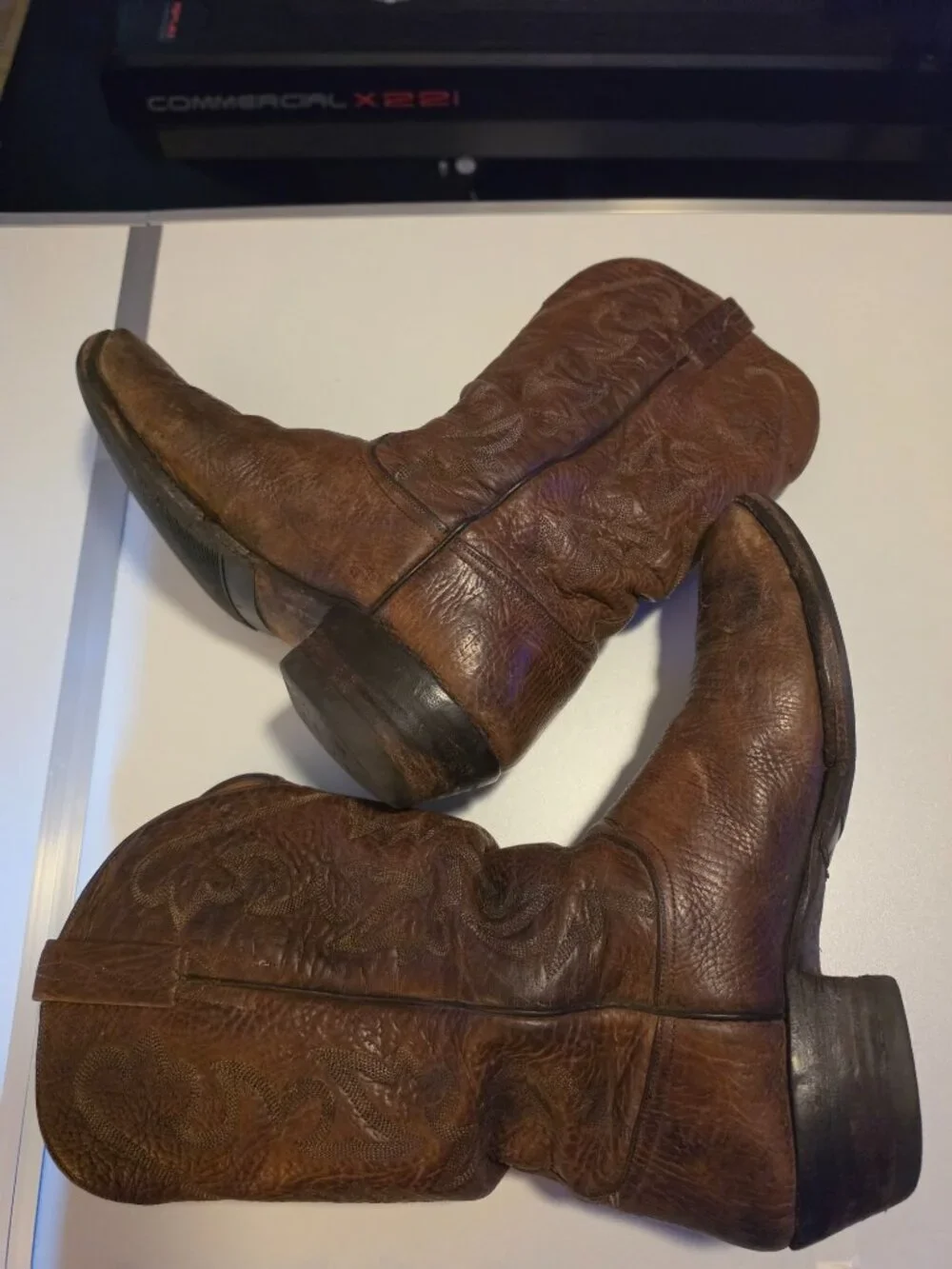 Vintage Lucchese Classics Mens Western Brown Boots Sz 10.5 E